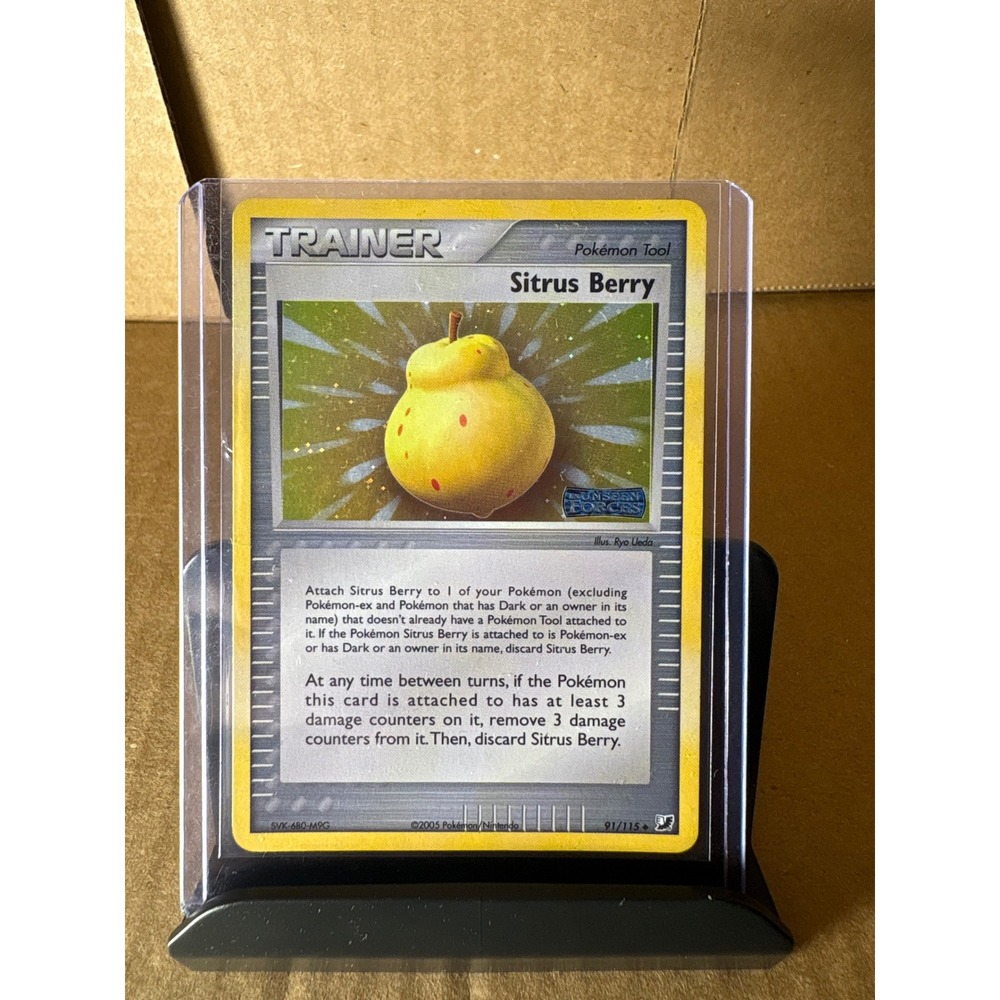 Pokemon Sitrus Berry 91/115 EX Unseen Forces Reverse Holo 2005 Uncommon